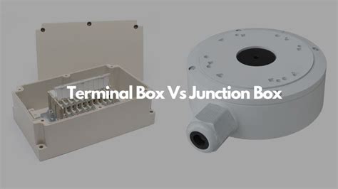 terminal box vs junction box|junction box with terminal strip.